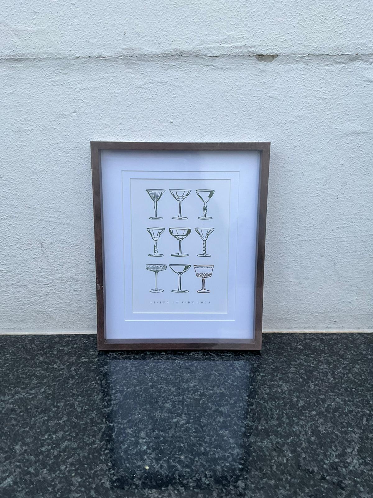 Affiche encadrée Living la Vida Loca – Esprit rétro chic